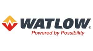 Logo of Watlow, linking to a page about the manufacturer and our offering