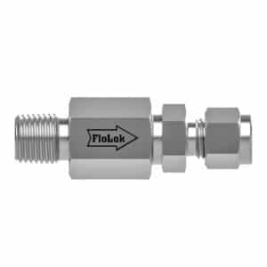 SSP 4014-10-316 4000 Series, 316SS, Check V SS 1/4 MNPT X 1/4 Tube Fitting, Cracking Pressure: 10