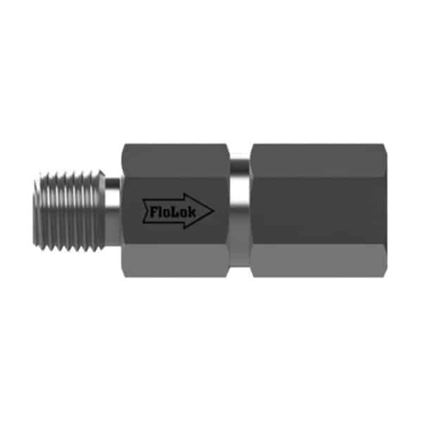 SSP 4009-15-316 4000 Series, 316SS, Check V SS 1/8 MNPT X 1/8 FNPT, Cracking Pressure: 15