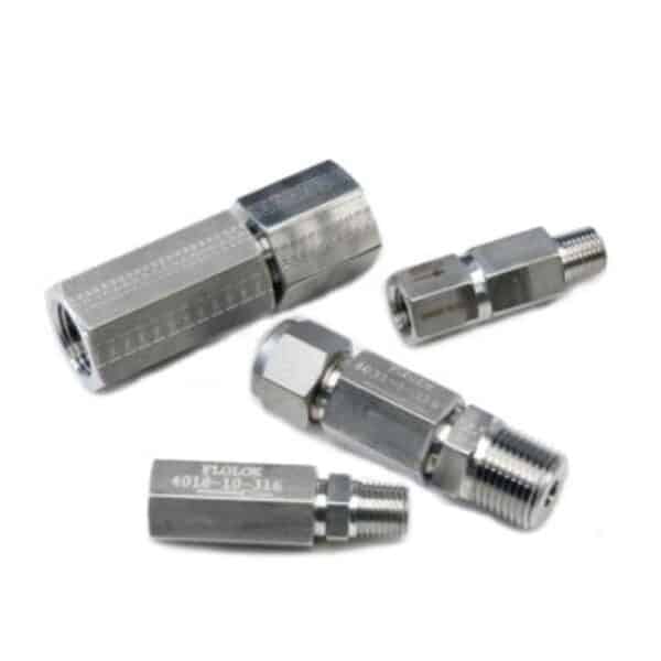 SSP 4022-25-316 4000 Series, 316SS, Check V SS 3/8 Tube Fitting X 3/8 Tube Fitting, Cracking Pressure: 25