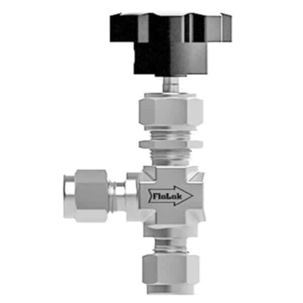 SSP A105-K-316 100 Series, 316SS,  Needle V 1/8 MNPT X 1/8 Tube Fitting .63 - Angle