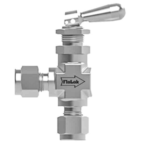 SSP A209-316 200 Series, 316SS,  Toggle  V  1/4 MNPT X 1/4 Tube Fitting 0.125 - Angle