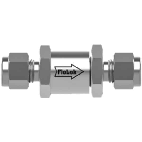 SSP CH8-D6-1-M CH Series,  Check Valve, 3/8 in. Duolok Tube Fitting, 1 psig (0.07 Bar)