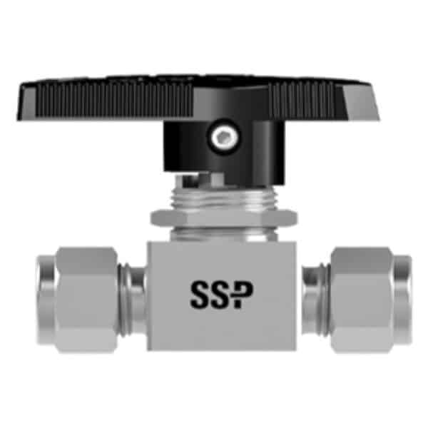 SSP 43G4PM4PF-316 EB Series, 316SS,  2Wball V 43, 1/4 in.  MNPT X 1/4 in. FNPT