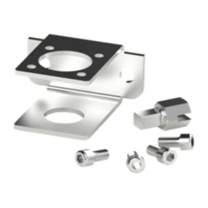 SSP 38-MB-F05-11DIN-F FB Series, 316SS,  2Wball V 38, ISO 5211 Flange Size F05, 11 mm DIN - Fractional