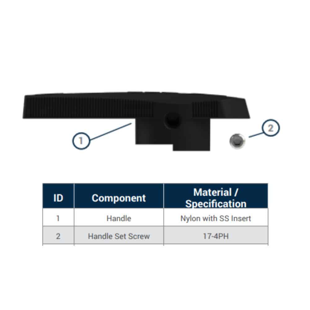 SSP NY-7K-38-BK FB Series 2Wball V 38, Handle Kit- Black