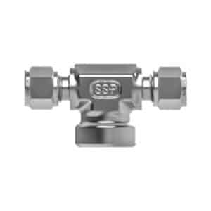 SSP IBG4FBT2 Griplok Brass Female Branch Tee 1/4'' Tube X 1/8'' NPT