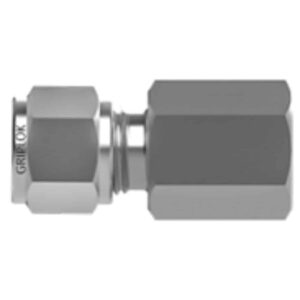SSP ISSG4FCRT8 Griplok 316SS Female Connector 1/4" Tube X 1/2" ISO Tapered