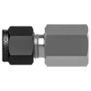 SSP IBU6FCRT4 Unilok Brass Female Connector 3/8" Tube X 1/4" ISO Tapered