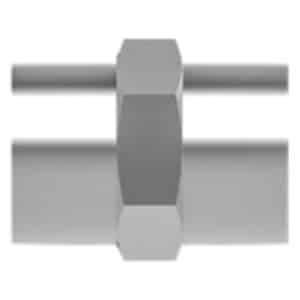 SSP IBT2HCG TruFit Brass Hex Coupling 1/8'' FNPT