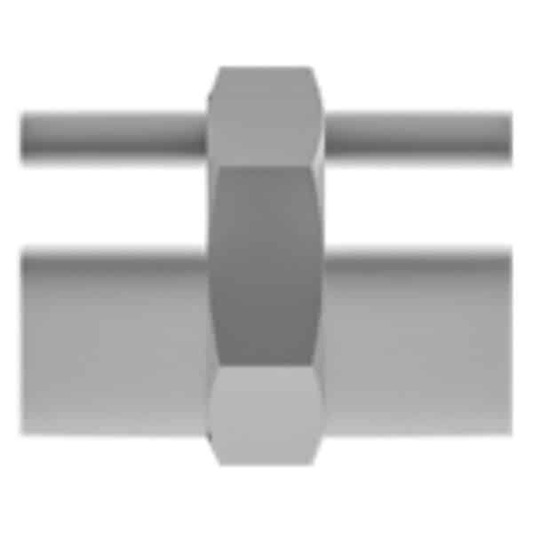 SSP IBT12HRCG8 TruFit Brass Hex Reducing Coupling 3/4'' FNPT X 1/2'' FNPT