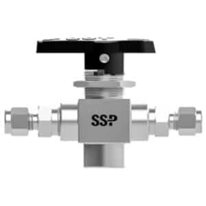 SSP L83K4PF-316 TB Series 2Wball V SS 83, Low Temp, Nitrile O-Ring, Kel-F Seats, 1/4 in. FNPT