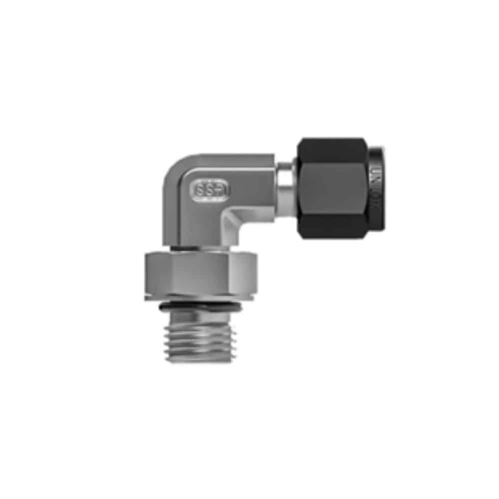 SSP ISSU10MEST10 Unilok 316SS Male Elbow 5/8" Tube X 7/8-14 Straight Thread