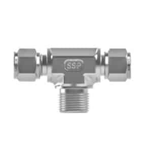 SSP IBG4MBT2 Griplok Brass Male Branch Tee 1/4'' Tube X 1/8'' NPT