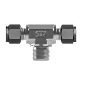 SSP IBU8MBT8 Unilok Brass Male Branch Tee 1/2'' Tube X 1/2'' NPT