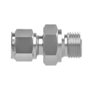 SSP ISSG6MCRS4 Griplok 316 SS Male Connector 3/8" Tube X 1/4" ISO Parallel