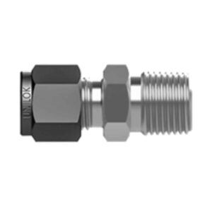 SSP ISSU4MCRT8 Unilok 316SS Male Connector 1/4" Tube X 1/2" ISO Tapered