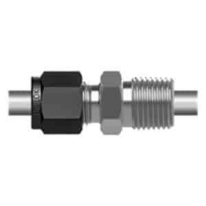 SSP IBU10MCBT12 Unilok Brass Male Connector Bored Thru 5/8'' Tube X 3/4'' NPT