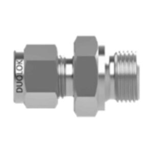 SSP IMD4MCRS4 Duolok Male Connector 1/4" Tube X 1/4" ISO Parallel