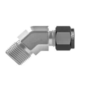 SSP ISSU12M45E12 Unilok 316SS Male 45 Elbow 3/4'' Tube X 3/4'' NPT