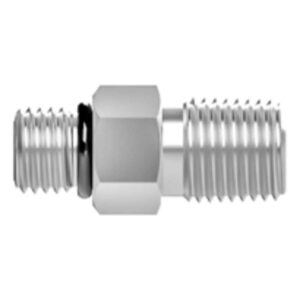 SSP ISST4MC4MST 316SS Adapter, 1/4-18 Male NPT X 7/16-20 Male SAE/MS