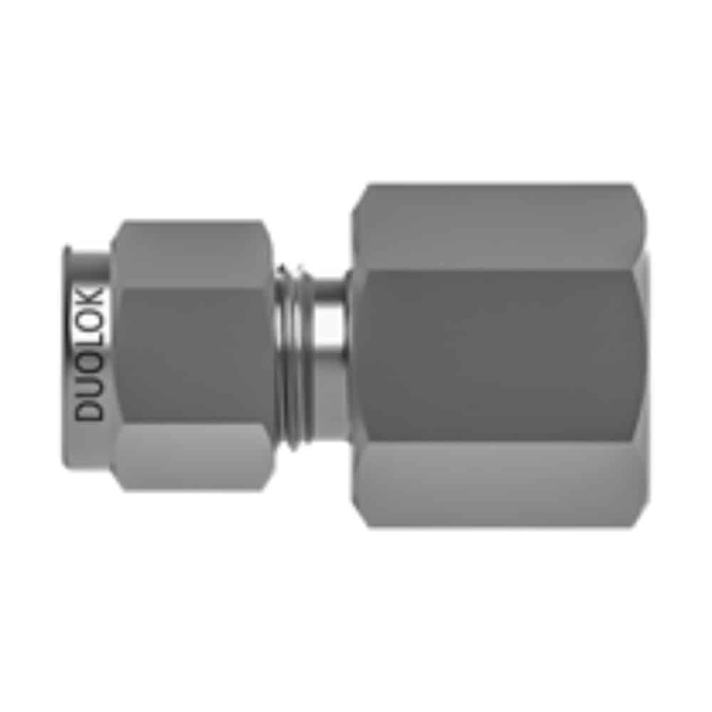 SSP ISSDM8FC2 Duolok Metric 316SS Female Connector 8mm Tube X 1/8in. NPT