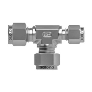 SSP ISSDM12RUTM12M6 Duolok Metric 316SS Reducing Union Tee 12mm Tube X 12mm Tube X 6mm Tube