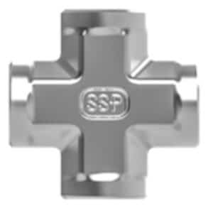 SSP IBT2PCS TruFit Brass Pipe Cross 1/8'' FNPT