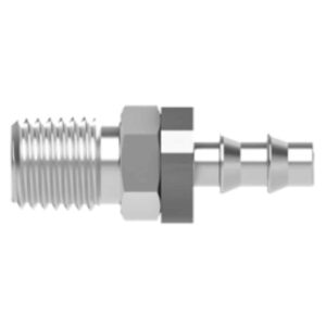 SSP ISST4HLMC4 TruFit 316SS Push-On Hose Barb 1/4" X 1/4" MNPT