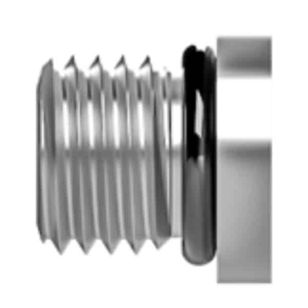 SSP ISST6CGP 316SS Hollow Hex Head Plug, 9/16-18 Male SAE/MS