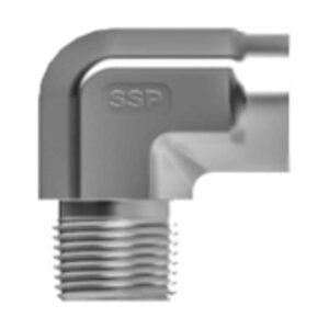 SSP ISST4TSME4 TruFit 316SS Male Elbow 1/4" Tube Socket Weld X 1/4" NPT