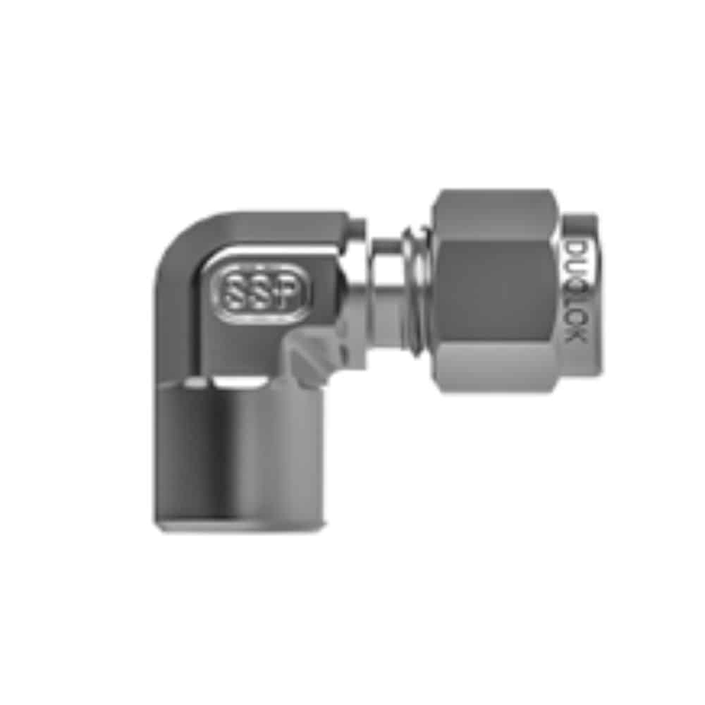SSP IBD4TSWE4 Duolok Brass Tube Socket Weld Elbow 1/4'' Tube X 1/4'' Tube Socket Weld