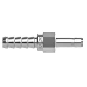 SSP ISSU2HBA2 Unilok 316SS Hose Barb Adapter 1/8'' Hose Barb X 1/8'' Tube Stub