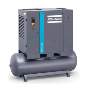 Atlas Copco GA22-125T AFF, 30 HP, Oil Injected Rotary Screw Compressor, 
132 Gallon Tank, 125 psi, with Dryer