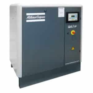 Atlas Copco GA7-125 AP, 10 HP, Oil Injected Rotary Screw Compressor, 125 psi