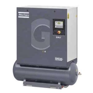 Atlas Copco GA7-125T AP, 10 HP, Oil Injected Rotary Screw Compressor, 
71 Gallon Tank, 125 psi