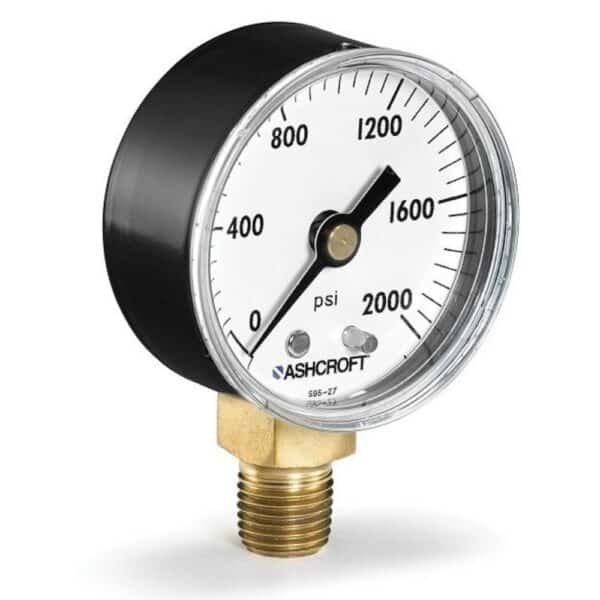 25W1005H02L XSF7F 200# ASHCROFT 1005 SERIES PRESSURE GAUGE 0-200# RANGE