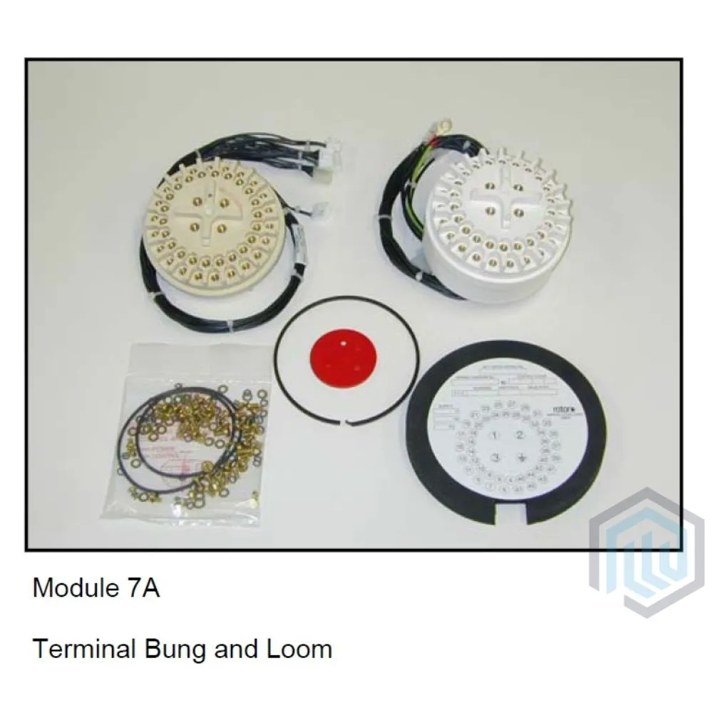 ROTORK P/N IQT/SQT07A, IQT MOD 7A TERMINAL BLOCK ASSEMBLY